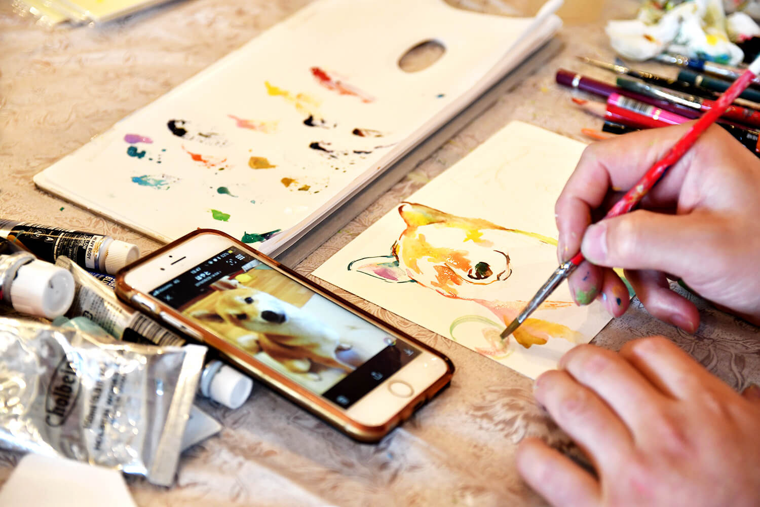 レトリーバー,絵画教室