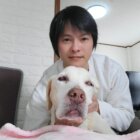 ラブラドールと飼い主